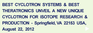 New Cyclotron for Isotope Research