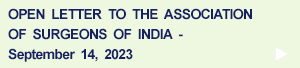 Open Letter to Association of Surgeons of India