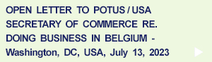 Open Letter re. Doing Business in Belgium