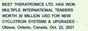 International Tenders for new Cyclotron Systems - October 22, 2021